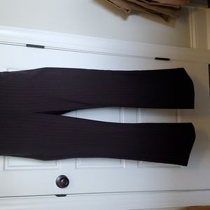 Black with red pin striped dress pant